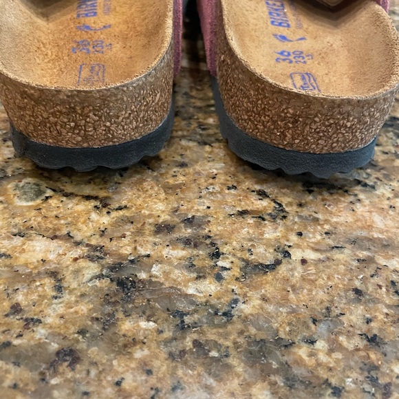 Birkenstock Pink Suede Sandals - Picture 4 of 11